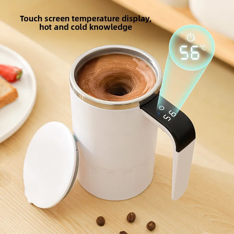 New digital display temperature automatic mixing cup electric portable coffee cup rechargeable mag