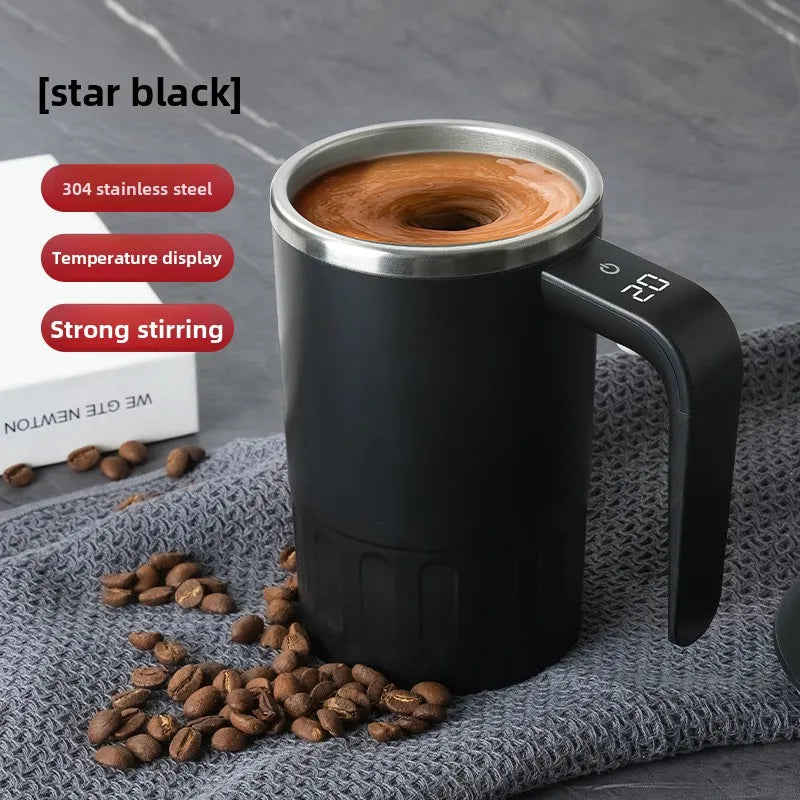 New digital display temperature automatic mixing cup electric portable coffee cup rechargeable mag
