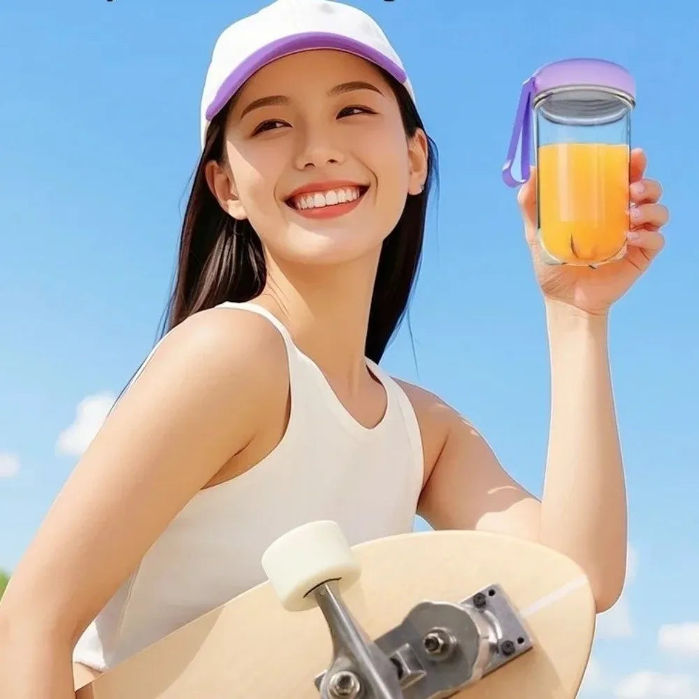 Portable Auto Juicing Cup Cordless 500ml Capacity Mini Juicer Mixer USB Rechargeable Multifunction Electric Fruit Juicer Summer