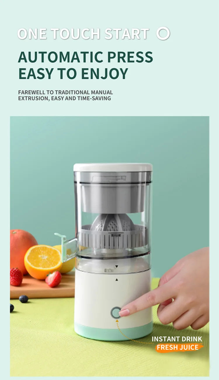 Wireless Rechargeable Mini Juicer Cup, Portable Electric Fruit Mixer & Food Processor, Fresh Juice Maker for Home & Travel