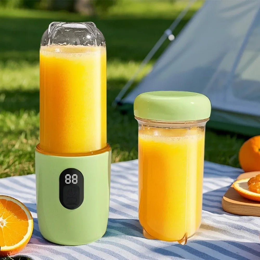 Portable Auto Juicing Cup Cordless 500ml Capacity Mini Juicer Mixer USB Rechargeable Multifunction Electric Fruit Juicer Summer