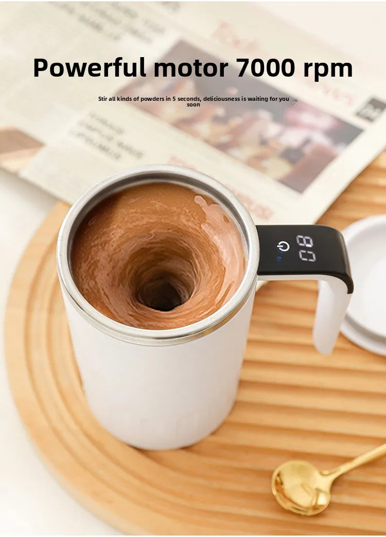 New digital display temperature automatic mixing cup electric portable coffee cup rechargeable mag