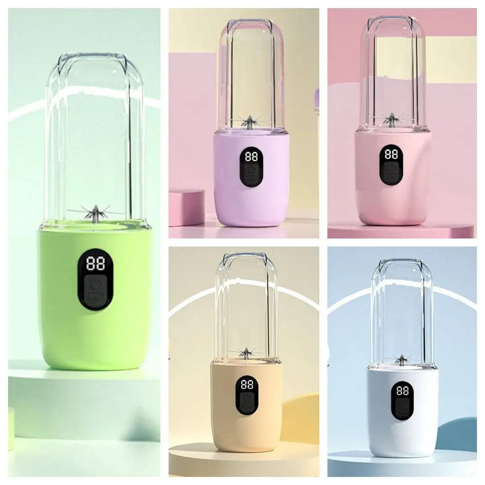 Portable Auto Juicing Cup Cordless 500ml Capacity Mini Juicer Mixer USB Rechargeable Multifunction Electric Fruit Juicer Summer