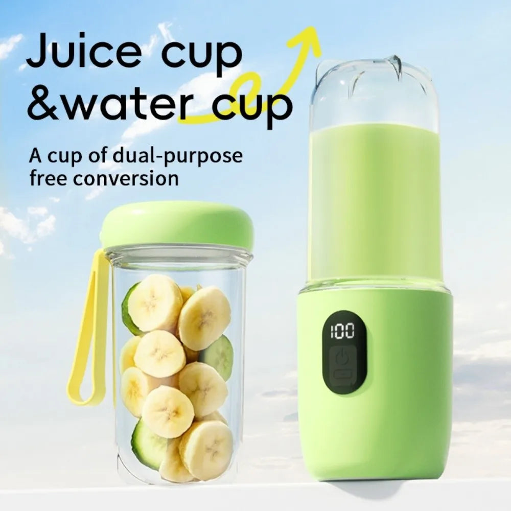 Portable Auto Juicing Cup Cordless 500ml Capacity Mini Juicer Mixer USB Rechargeable Multifunction Electric Fruit Juicer Summer