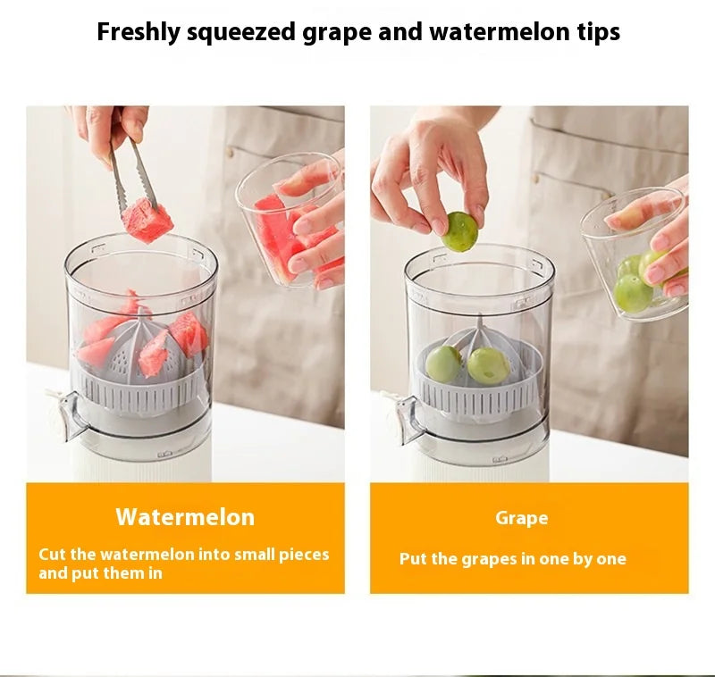 Portable Electric Juicer USB Charging Orange Lemon Fruit Blender Mini Household Wireless Automatic Fresh Citrus Juicer Of Travel