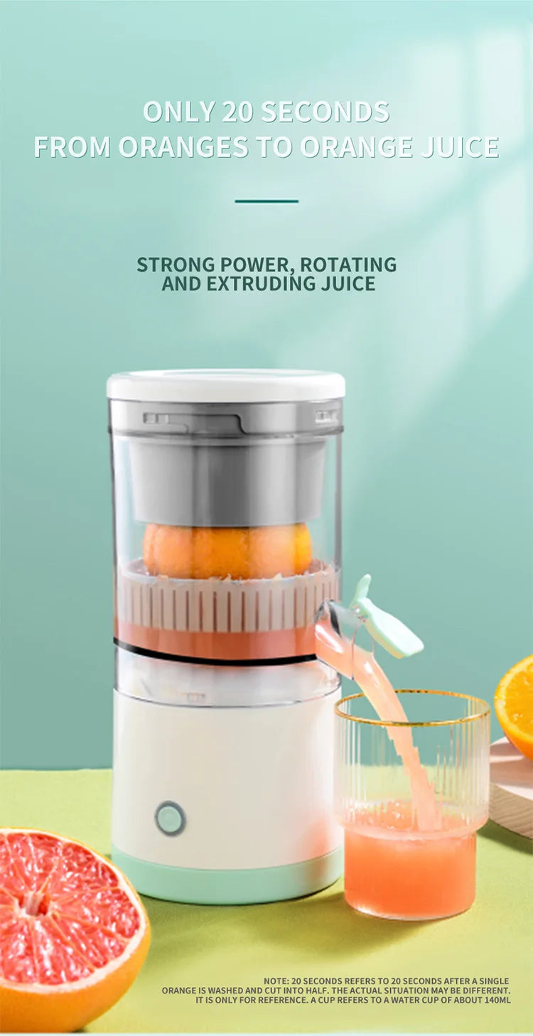 Wireless Rechargeable Mini Juicer Cup, Portable Electric Fruit Mixer & Food Processor, Fresh Juice Maker for Home & Travel