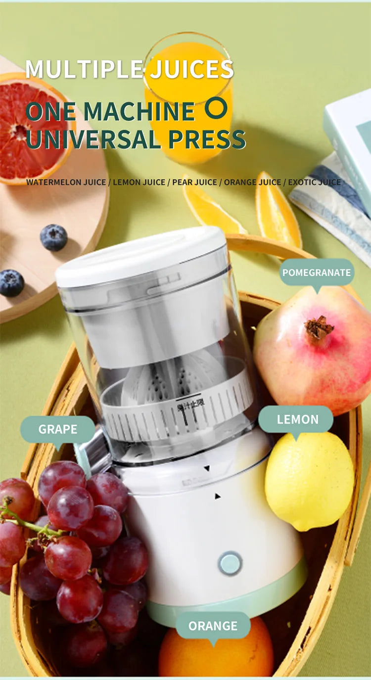 Wireless Rechargeable Mini Juicer Cup, Portable Electric Fruit Mixer & Food Processor, Fresh Juice Maker for Home & Travel