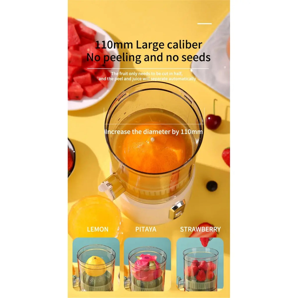 WHYY-USB Rechargeable Electric Orange Juicer Portable Citrus Fruit Juice Extractor 600Ml Smoothie Blender For Camping Home