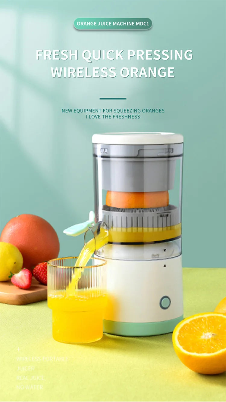 Wireless Rechargeable Mini Juicer Cup, Portable Electric Fruit Mixer & Food Processor, Fresh Juice Maker for Home & Travel