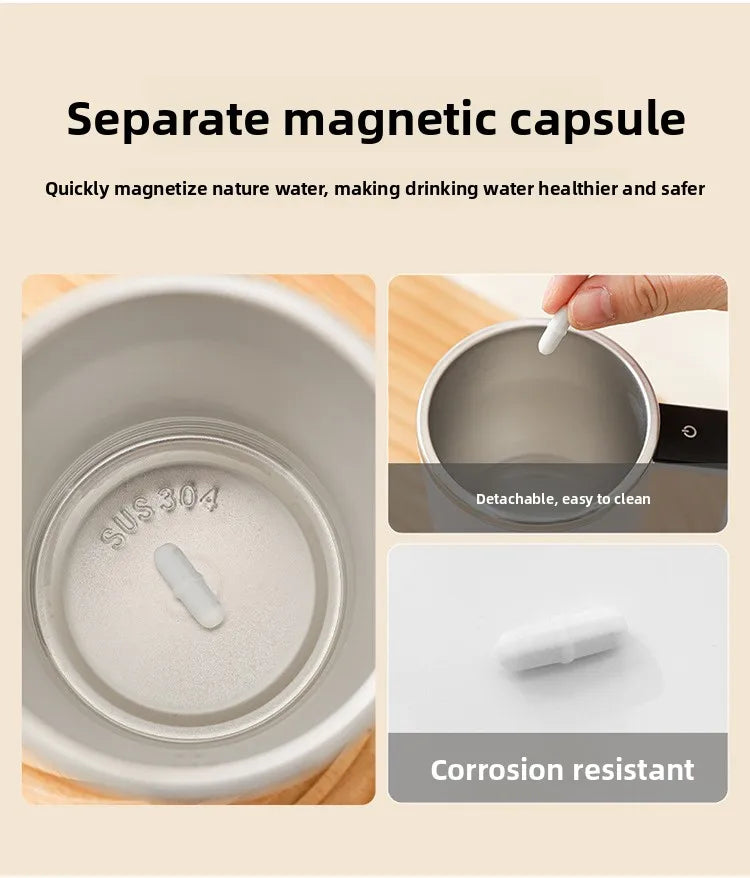 New digital display temperature automatic mixing cup electric portable coffee cup rechargeable mag