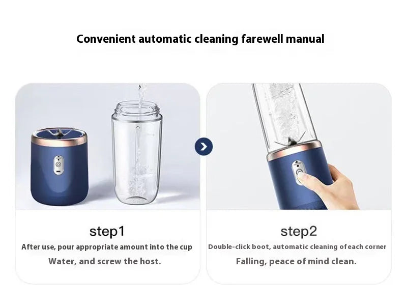 1pcs Portable Electric Juicers Sport Juice Cup Multifunction Fruit Vegetable Food Mixers Milkshake Make Blender Rechargeable