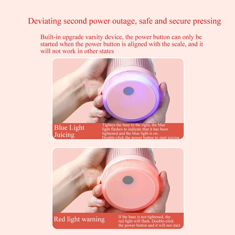 Rechargeable Mixers Fresh Fruit Juicers USB Portable Juice Bottle Mini Fast Electric Blender Smoothie Ice Maker-[97Lemons]